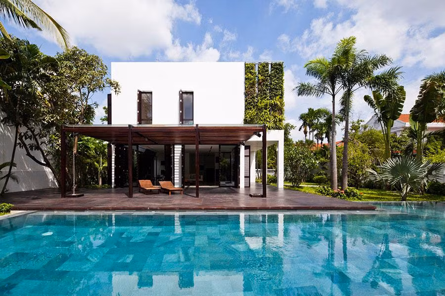 Quang cảnh không khác gì một resort.