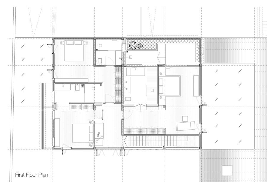 Mặt bằng chi tiết tầng 2.