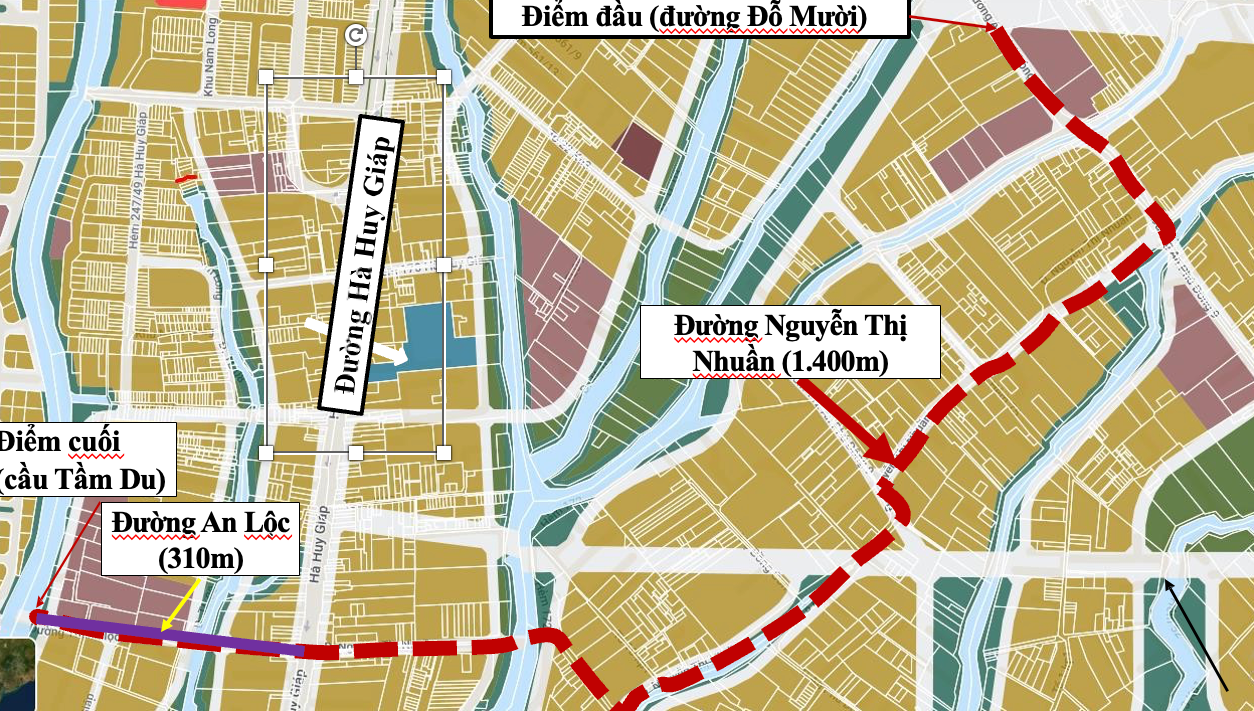 Một tuyến đường tại quận 12 sẽ được đặt tên mới