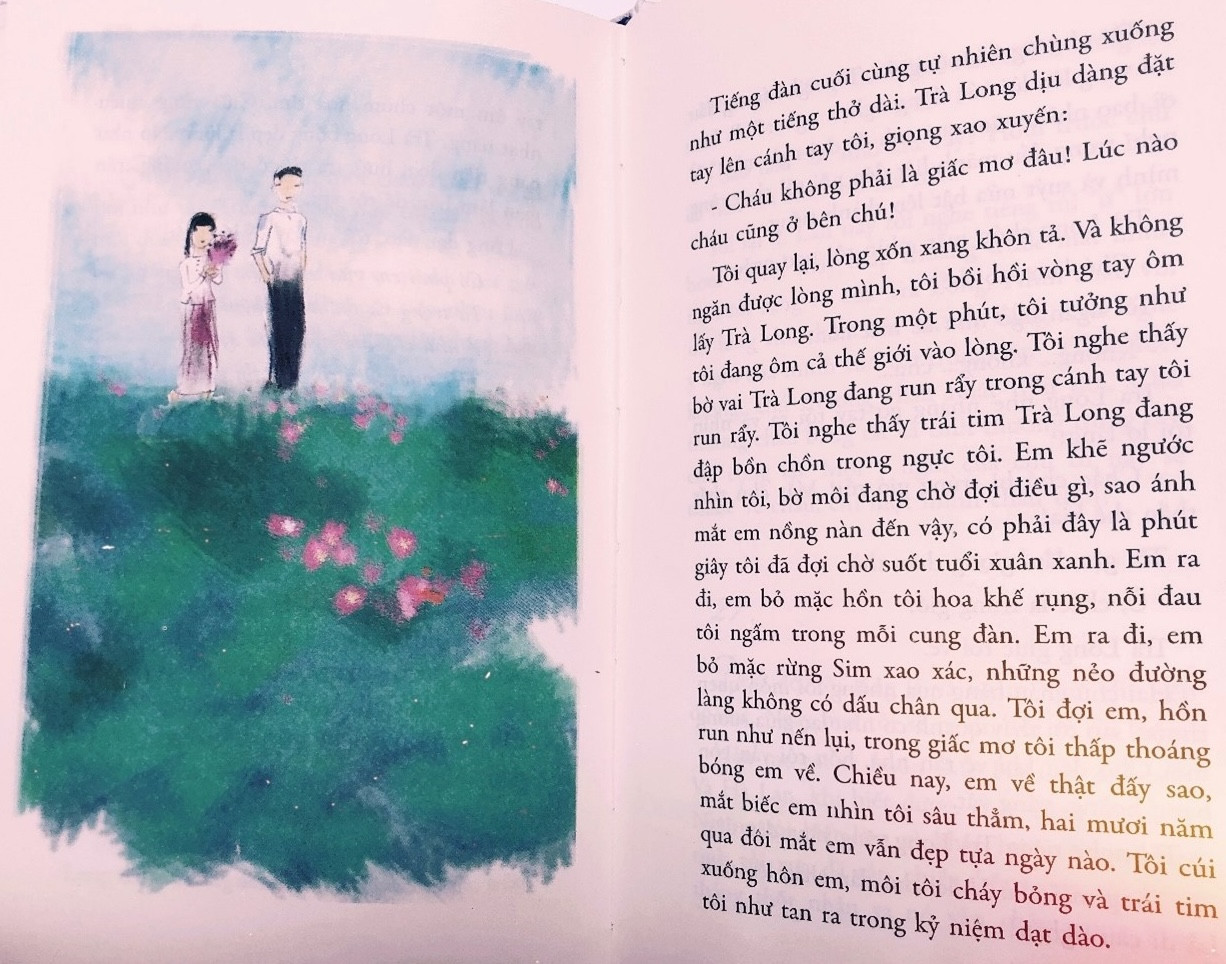 Một trong những trang sách hay của cuốn "Mắt biếc"