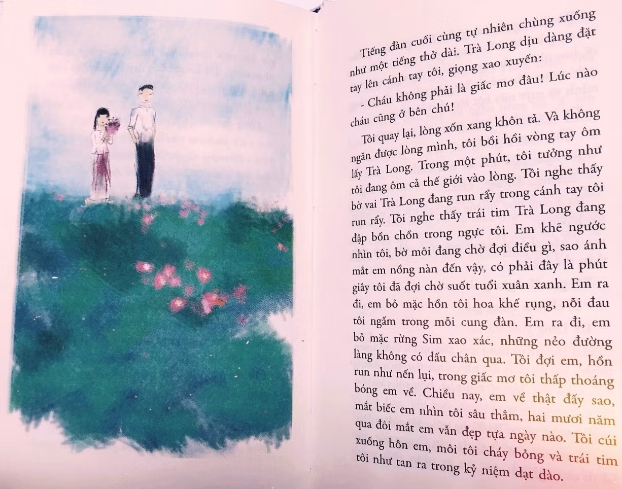 Một trong những trang sách hay của cuốn "Mắt biếc"