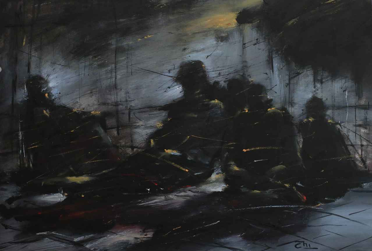 Những bóng người trong Bến xe khuya. Những bóng người trong Bến xe khuya.