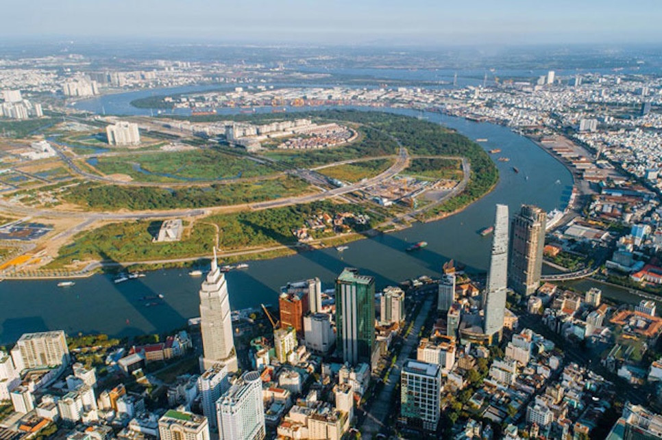 Bán đảo Thủ Thiêm, khu vực dự kiến sẽ trở thành công viên điện ảnh Bán đảo Thủ Thiêm, khu vực dự kiến sẽ trở thành công viên điện ảnh