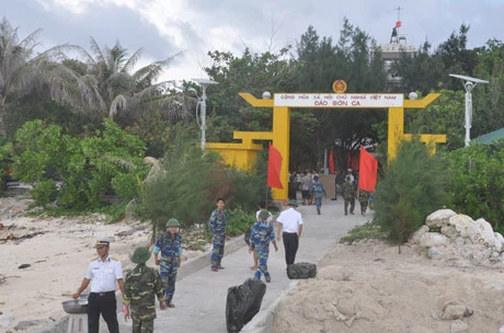 Đảo Sơn Ca trong mùa đón nhận những cán bộ, chiến sỹ mới