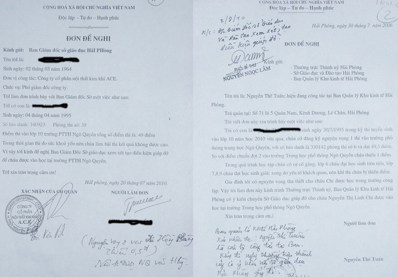 Đơn xin đặc cách có xác nhận đây là con cháu của cán bộ các đơn vị, doanh nghiệp ở Hải Phòng . Đơn xin đặc cách có xác nhận đây là con cháu của cán bộ các đơn vị, doanh nghiệp ở Hải Phòng