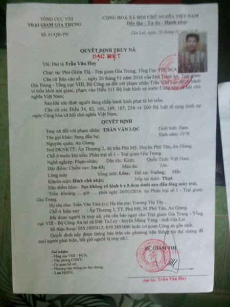 Truy nã đặc biệt ba phạm nhân vượt ngục ảnh 3