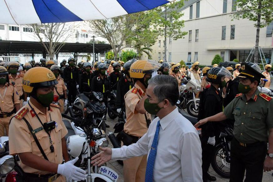 Lãnh đạo TPHCM động viên lực lượng Công an.