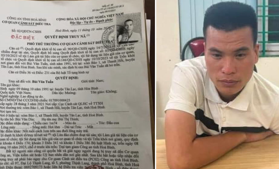 Bị can Bùi Văn Tuấn.