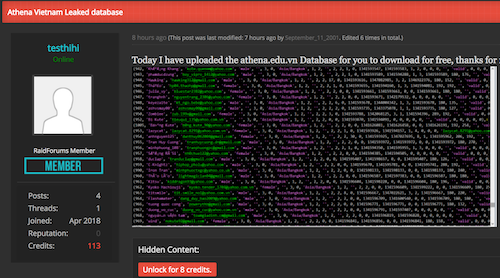 Dữ liệu của một trung tâm an ninh mạng Việt Nam bị lộ ảnh 1
