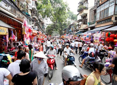 Toàn cảnh phố Hàng Mã đúng ngày tết Trung Thu. Toàn cảnh phố Hàng Mã đúng ngày tết Trung Thu