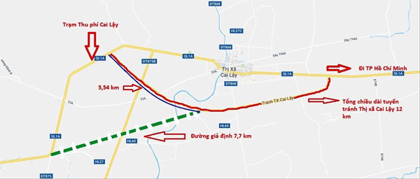 Điểm nóng BOT Cai Lậy: Hướng tuyến tránh có bất thường? ảnh 1