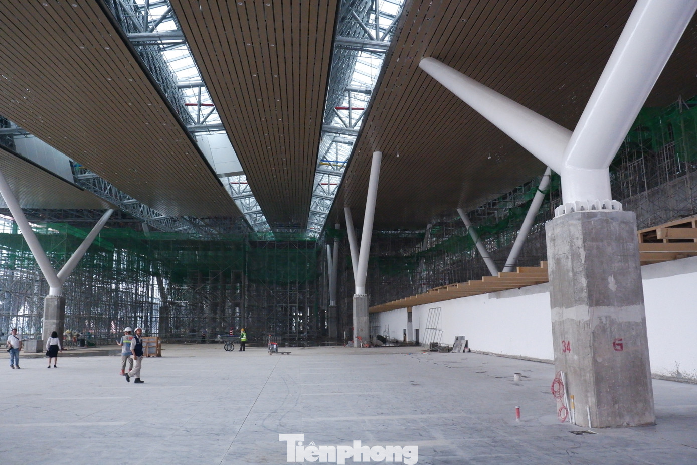 Công trình nhà ga T3 đang dần hoàn thiện.