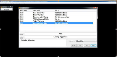 Quản lý theo kho và thủ kho