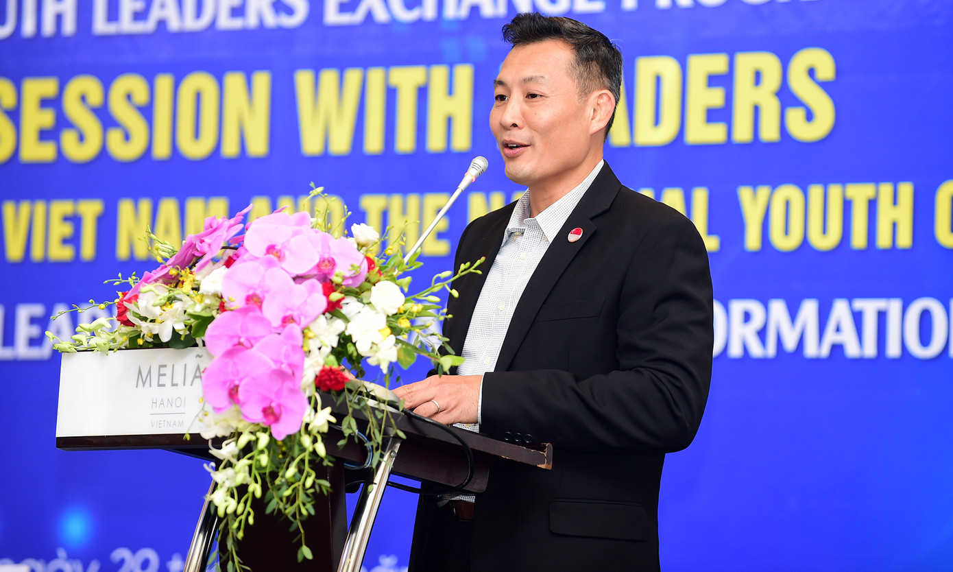 Ông David Chua phát biểu tại chương trình. Ảnh: Xuân Tùng Ông David Chua phát biểu tại chương trình. Ảnh: Xuân Tùng