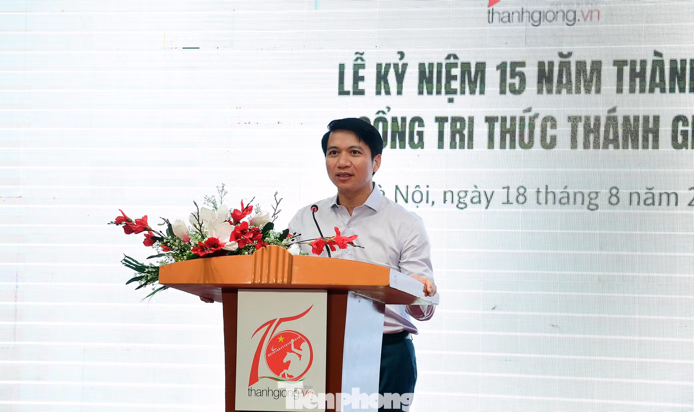 Anh Nguyễn Ngọc Lương phát biểu tại chương trình. Ảnh: Xuân Tùng