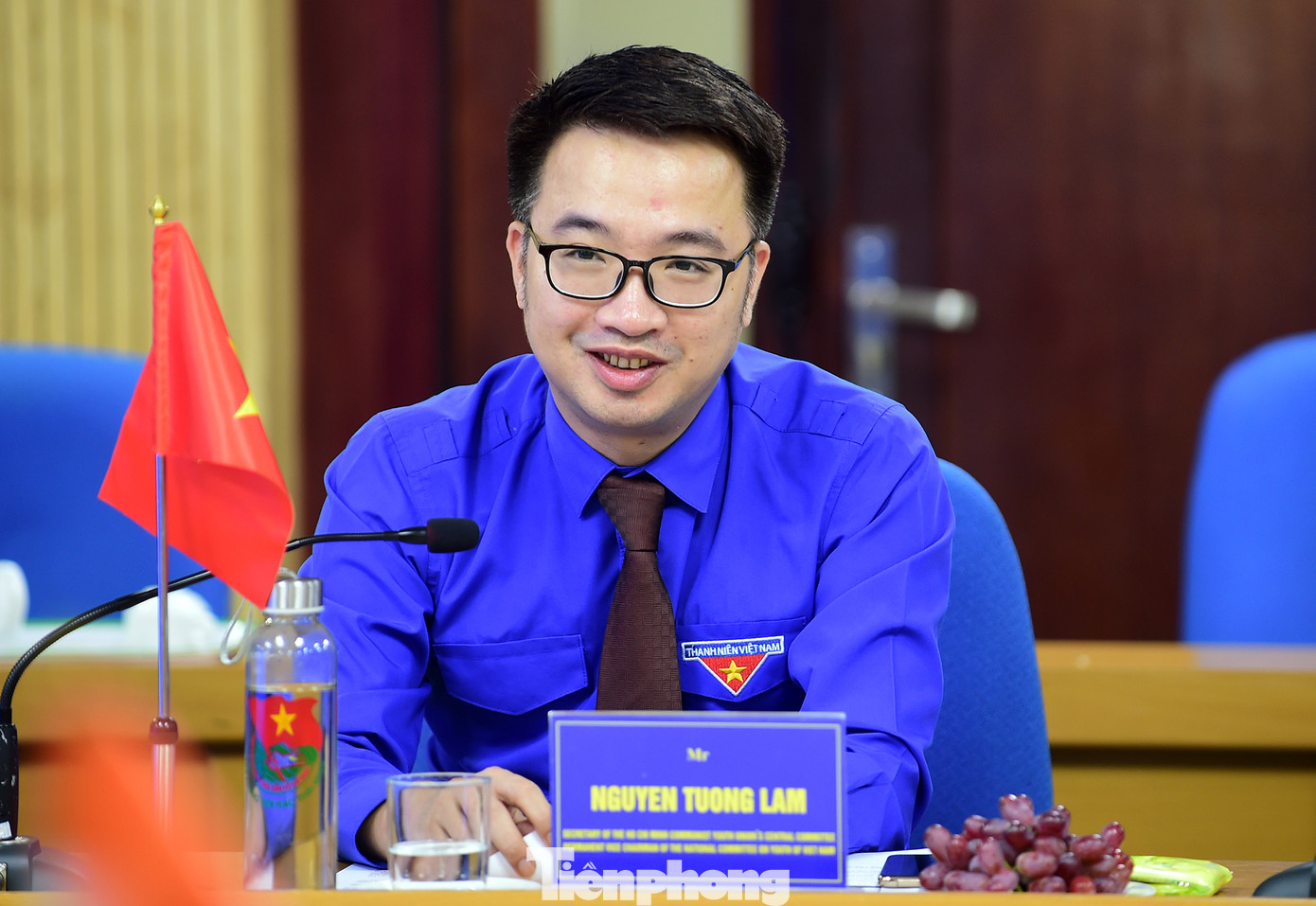 Bí thư T.Ư Đoàn Nguyễn Tường Lâm trao đổi tại buổi tiếp. Ảnh: Xuân Tùng Bí thư T.Ư Đoàn Nguyễn Tường Lâm trao đổi tại buổi tiếp. Ảnh: Xuân Tùng