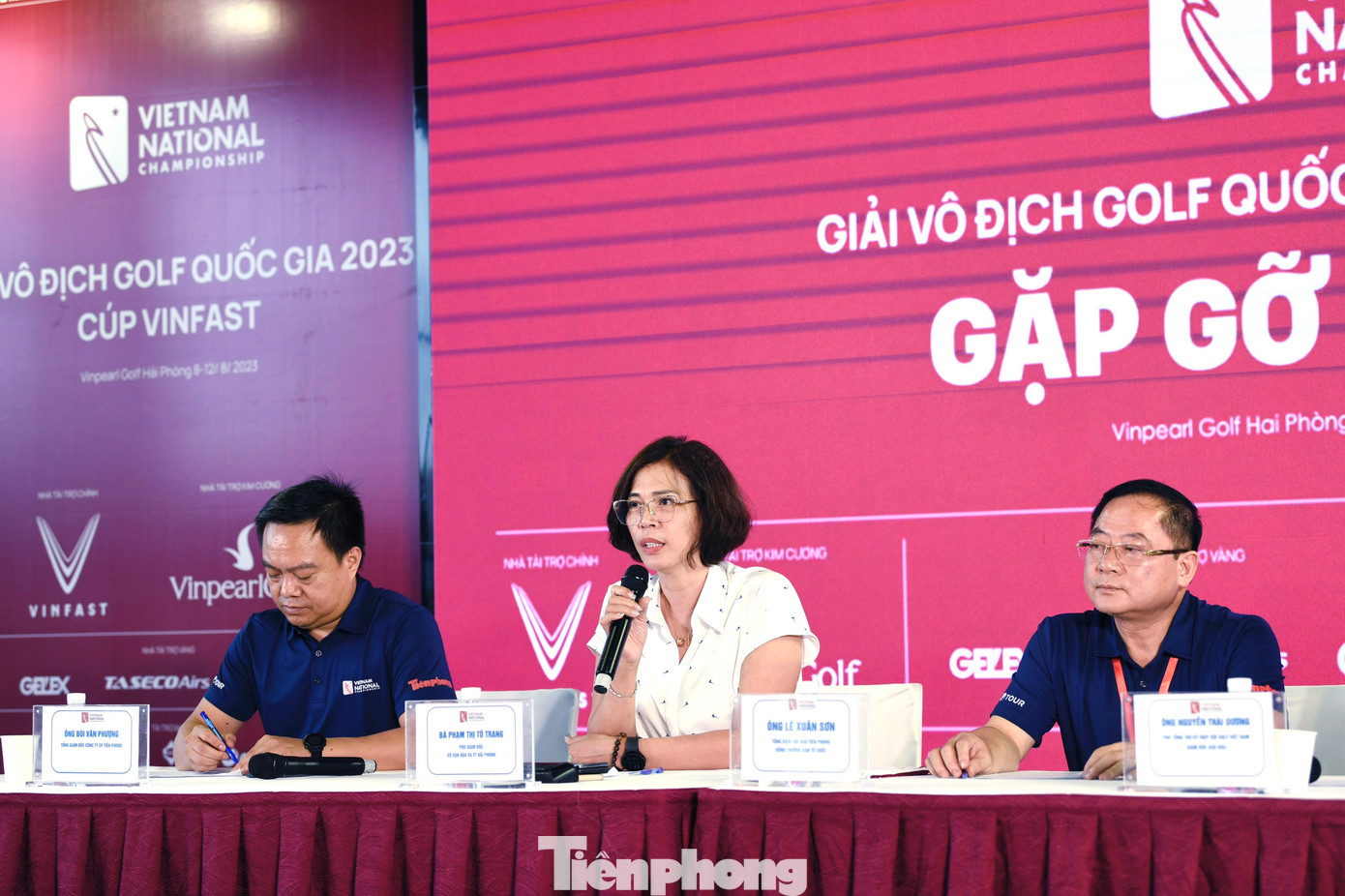 Bà Phạm Thị Tô Trang phát biểu tại chương trình.