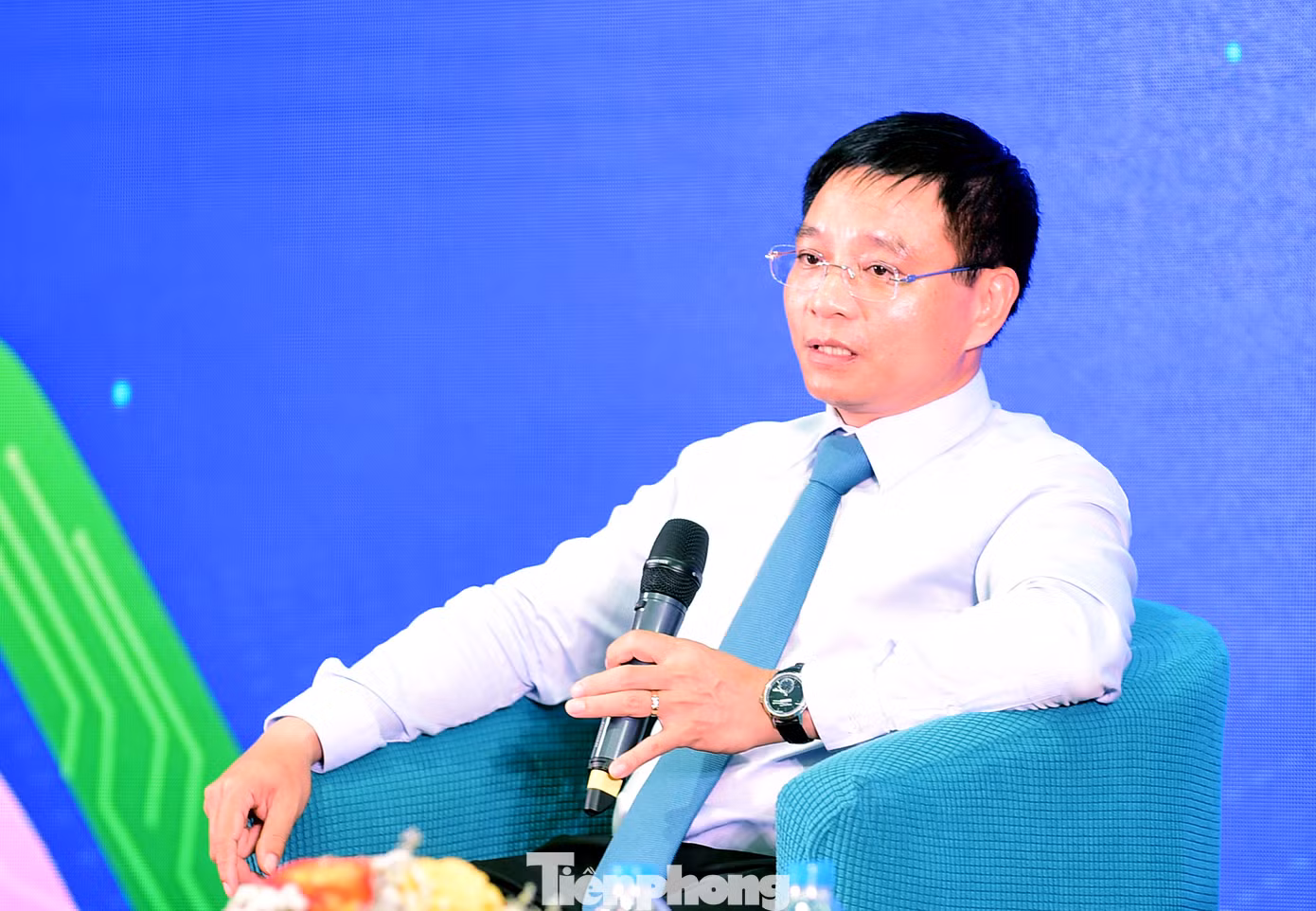 Ông Nguyễn Văn Thắng trao đổi tại chương trình. Ảnh: Xuân Tùng
