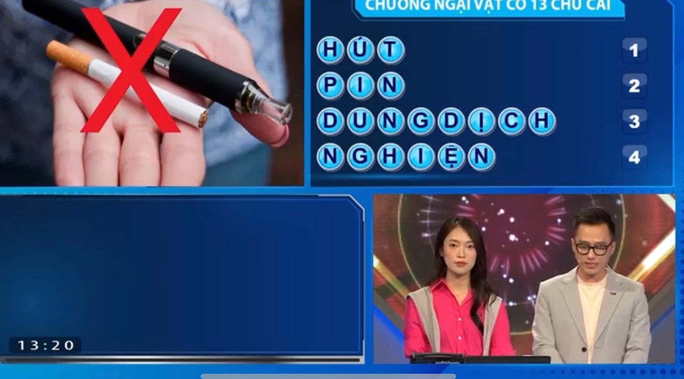 Ngọc Thịnh giải từ khóa vượt chướng ngại vật. Ngọc Thịnh giải từ khóa vượt chướng ngại vật.