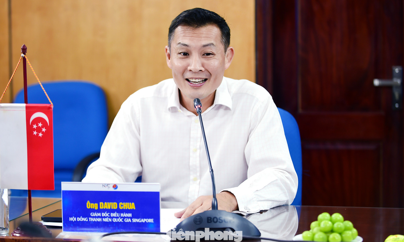 Ông David Chua trao đổi tại buổi tiếp. Ảnh: Xuân Tùng Ông David Chua trao đổi tại buổi tiếp. Ảnh: Xuân Tùng