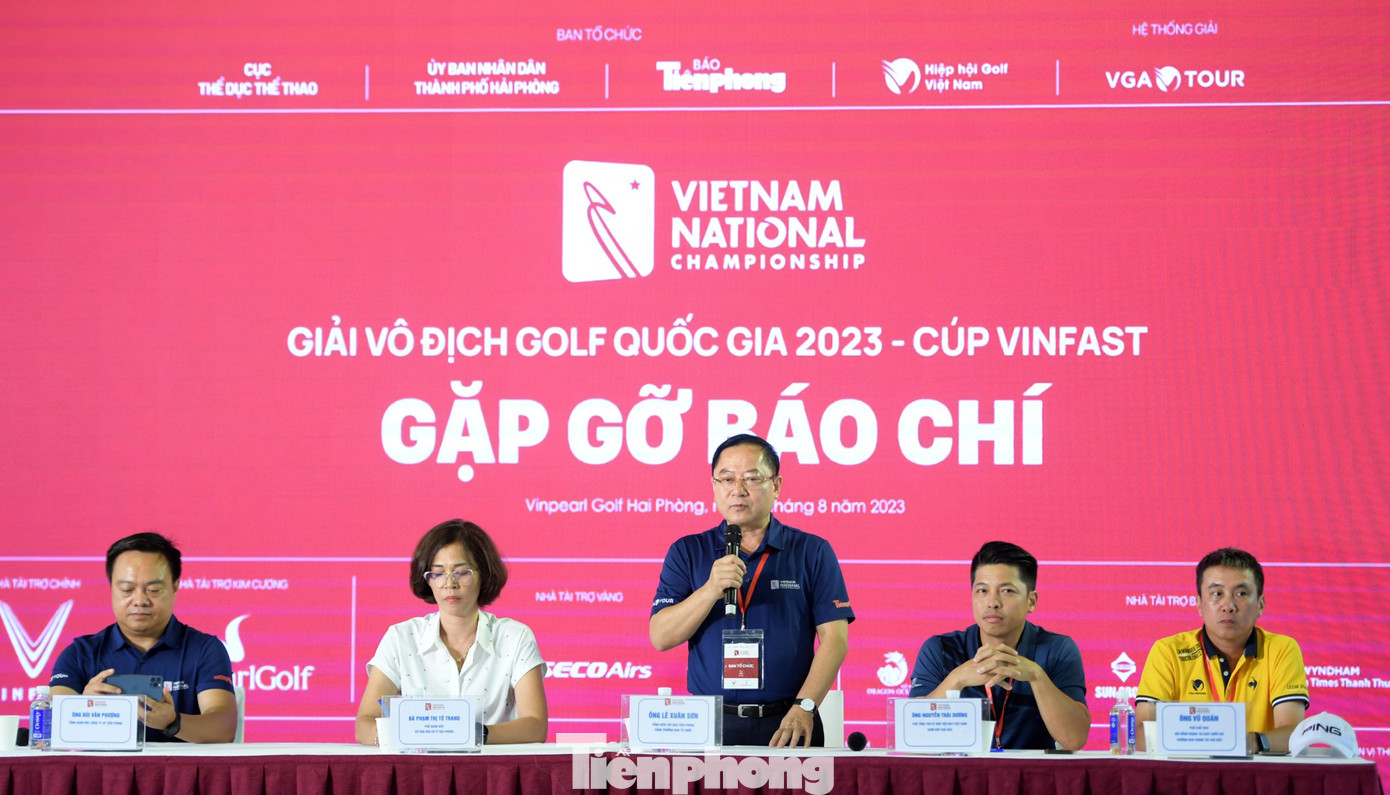 Ban tổ chức gặp gỡ báo chí trước ngày khởi tranh Giải Vô địch Golf Quốc gia năm 2023 - Cúp VinFast.