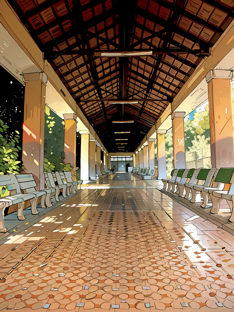 Hành lang đầy "nắng và gió" của trường THPT Nguyễn Thượng Hiền. Ảnh: NTHers' Confessions Hành lang đầy "nắng và gió" của trường THPT Nguyễn Thượng Hiền. Ảnh: NTHers' Confessions