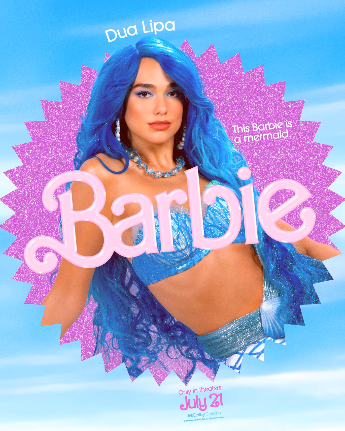 Barbie "tiên cá" Dua Lipa.