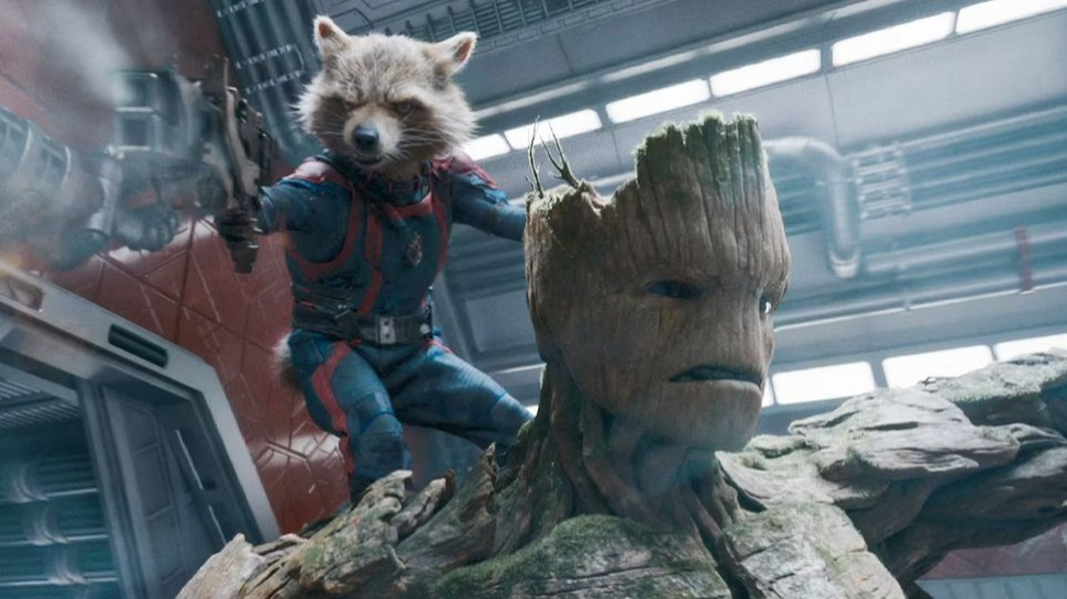 Gấu mèo Rocket trong Guardians of the Galaxy Vol. 3. Gấu mèo Rocket trong Guardians of the Galaxy Vol. 3.