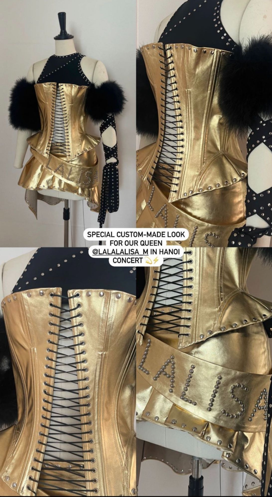 Cận cảnh thiết kế riêng dành cho Lisa. Ảnh: Fancì Club