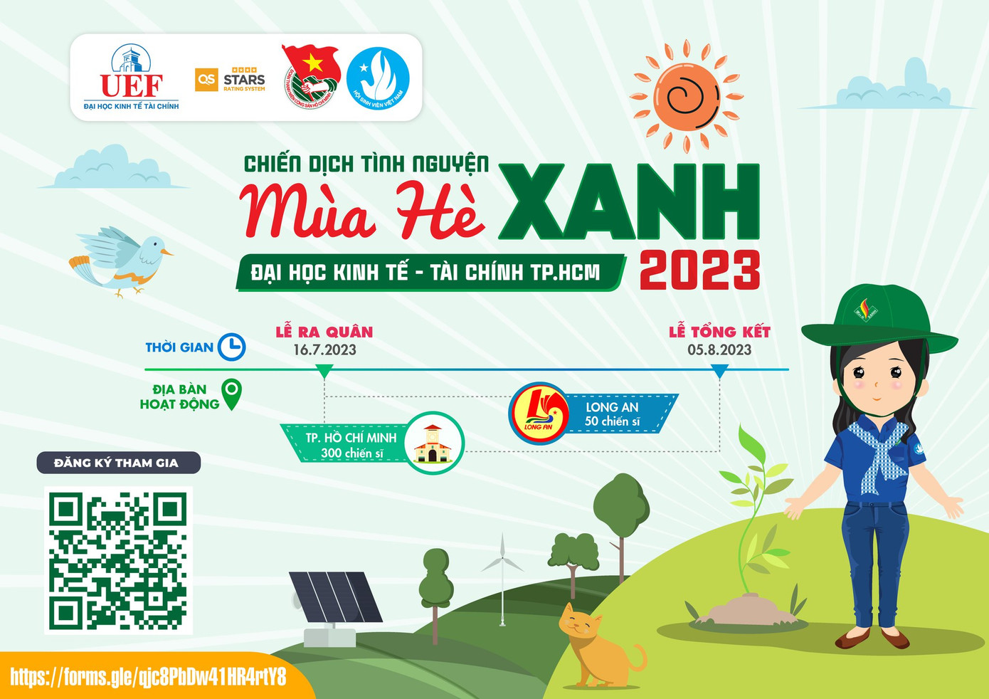 Timeline dự kiến của chiến dịch đợt này. Ảnh: Fanpage UEF - Đoàn Thanh niên, Hội sinh viên