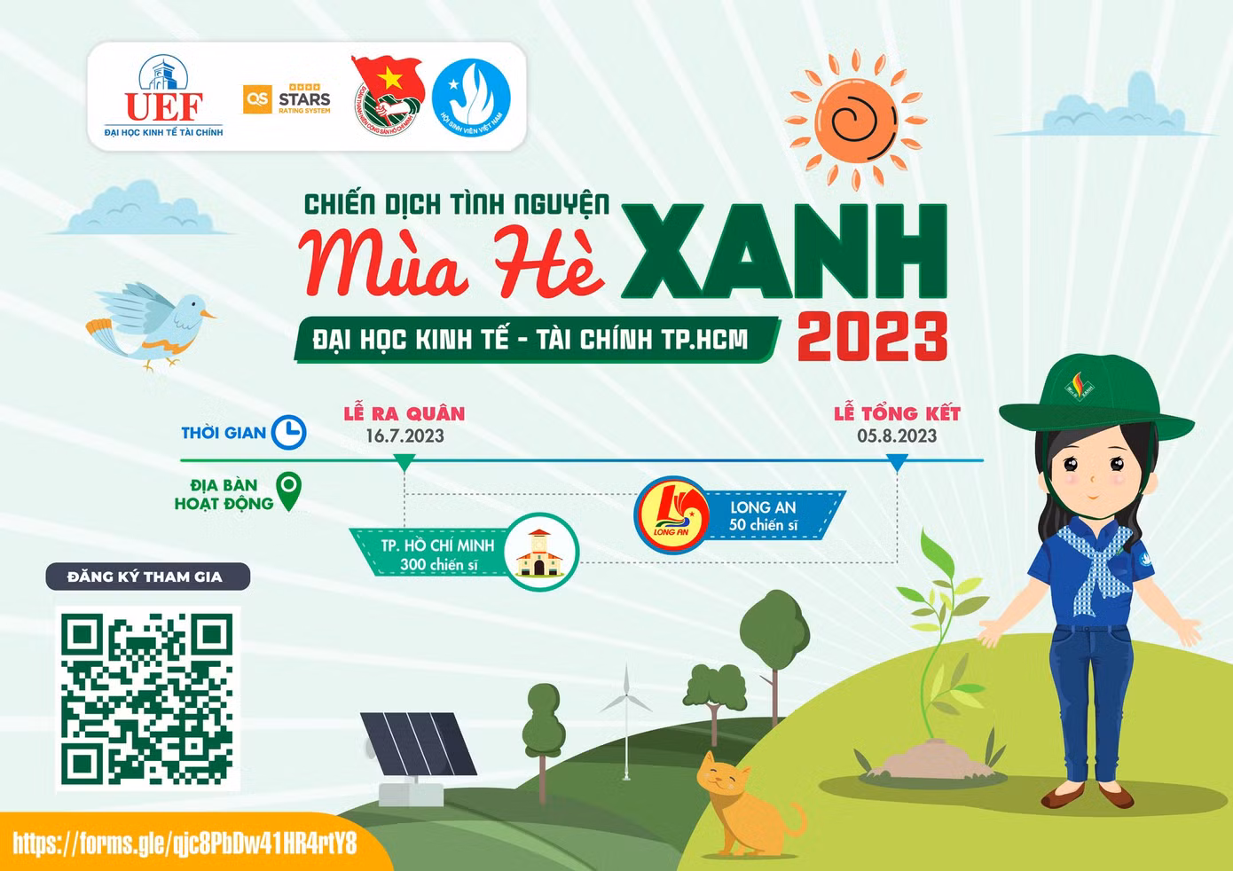 Timeline dự kiến của chiến dịch đợt này. Ảnh: Fanpage UEF - Đoàn Thanh niên, Hội sinh viên