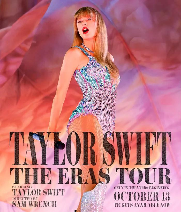 Poster của bộ phim The Eras Tour Movie.