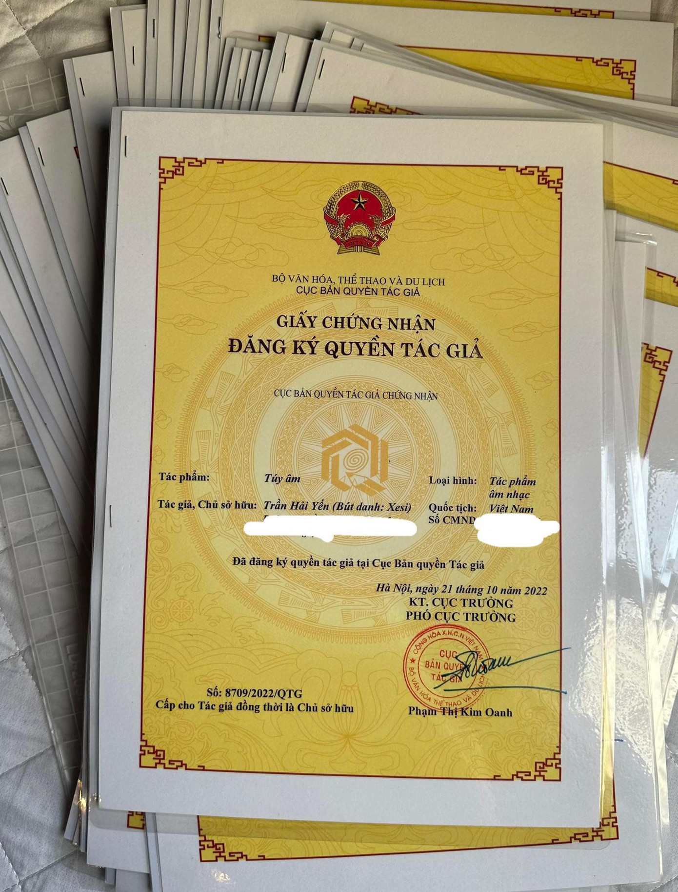 Xesi khẳng định bản thân là tác giả và người sở hữu ca khúc &quot;Túy Âm&quot;.