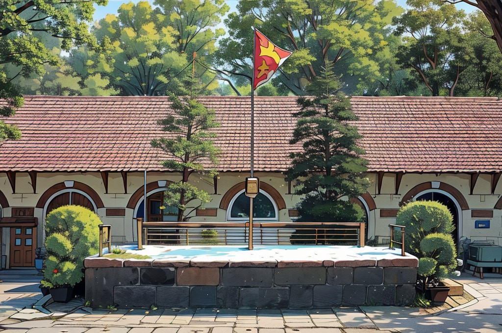 Sân trường THPT Marie Curie. Ảnh: Marie Curie Confessions Sân trường THPT Marie Curie. Ảnh: Marie Curie Confessions