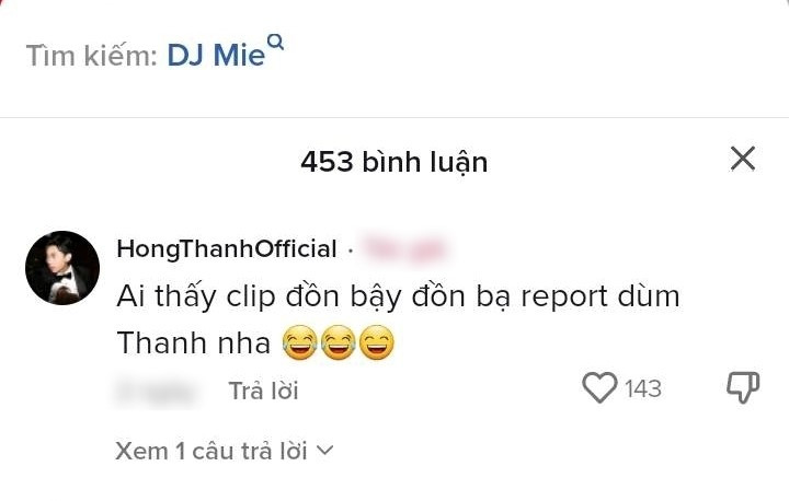 Động thái của Hồng Thanh về tin đồn chia tay bạn gái.