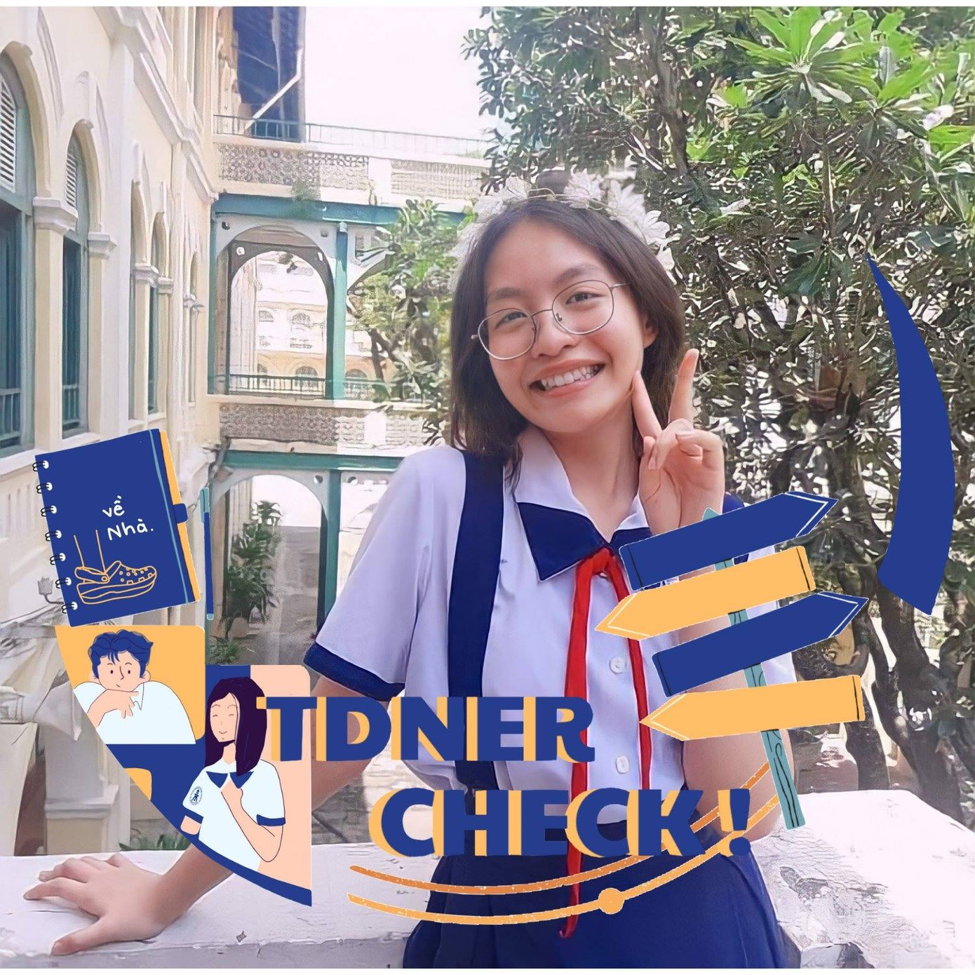 Mỹ An tích cực tham gia hoạt động quốc tế để trau dồi thêm tiếng Anh. Nguồn: FBNV