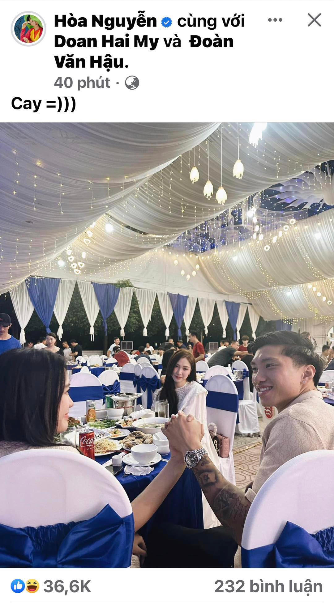 Bài đăng thu hút sự tương tác cực lớn từ cư dân mạng. Bài đăng thu hút sự tương tác cực lớn từ cư dân mạng.