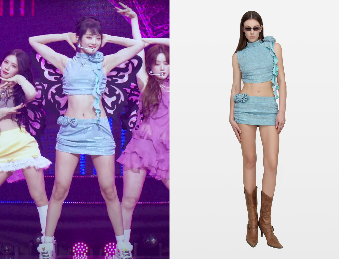 Một trong những tạo hình &quot;keo nhất&quot; của (G)I-DLE lần này là Minnie. Cô nàng tỏa sáng với jesse mini set của hãng.