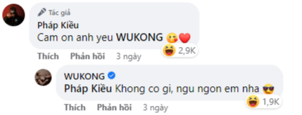 DJ Wukong cũng không ngần ngại đáp trả tình cảm của Pháp Kiều.