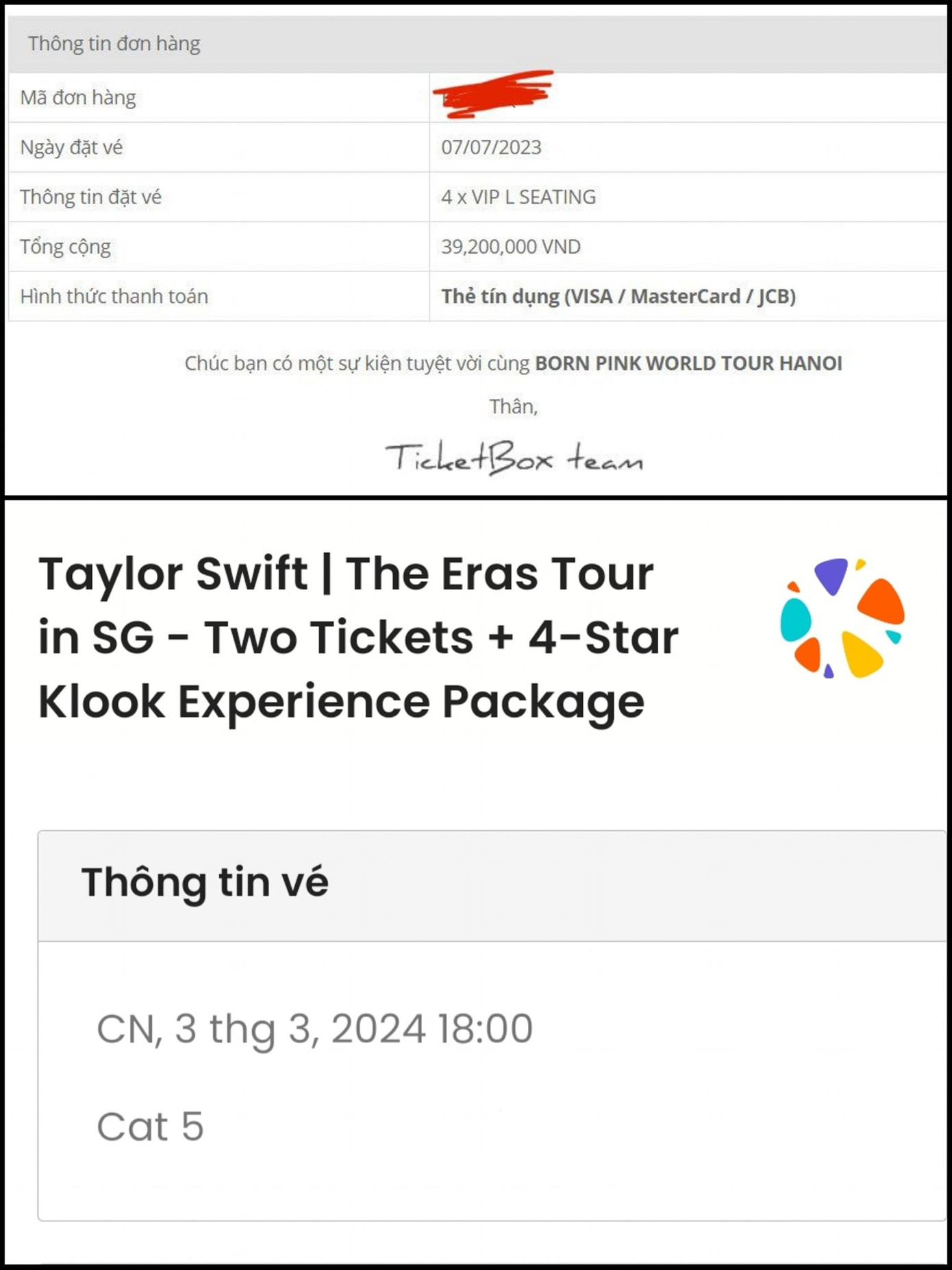 Săn được cả vé BlackPink lẫn Taylor Swift thì "nhân phẩm phải thuộc hàng top"!