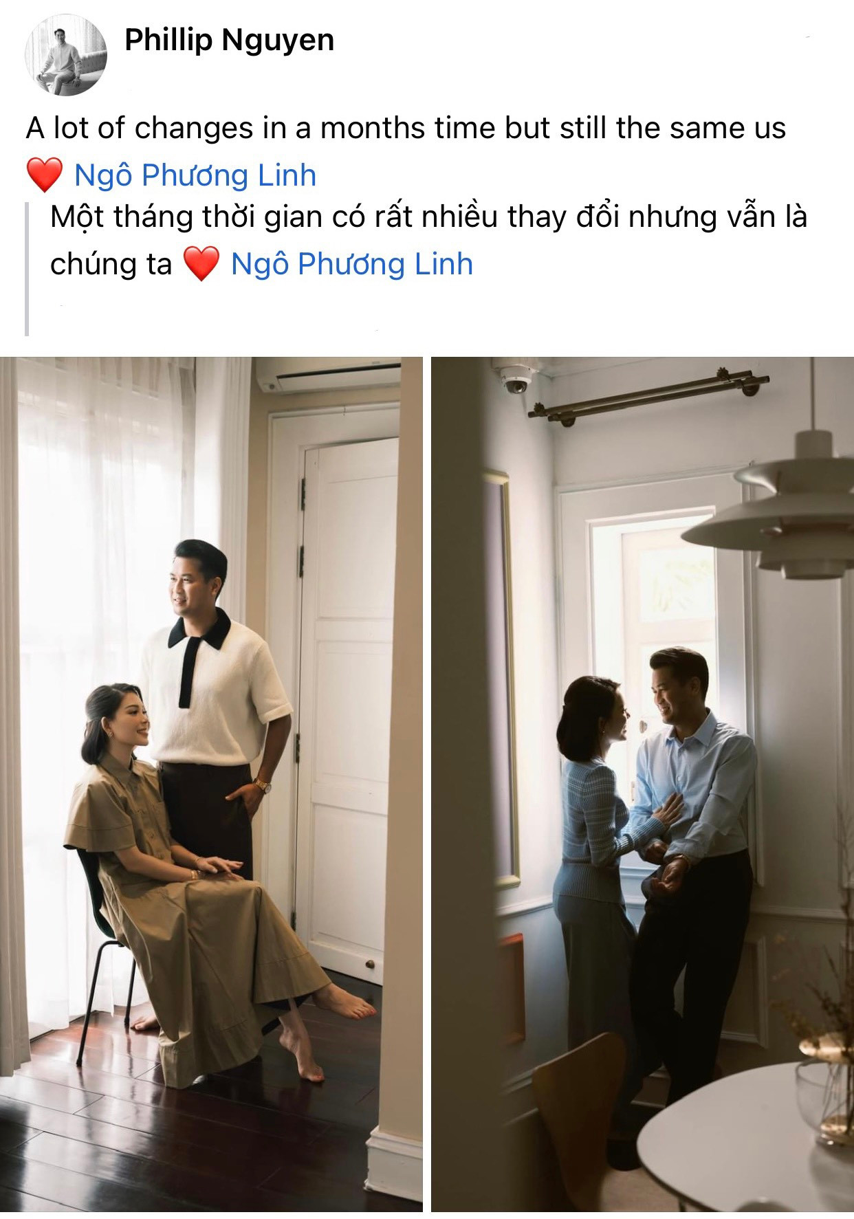 Philip Nguyễn chia sẻ về cuộc sống hôn nhân sau hơn 1 tháng tổ chức đám cưới. Philip Nguyễn chia sẻ về cuộc sống hôn nhân sau hơn 1 tháng tổ chức đám cưới.