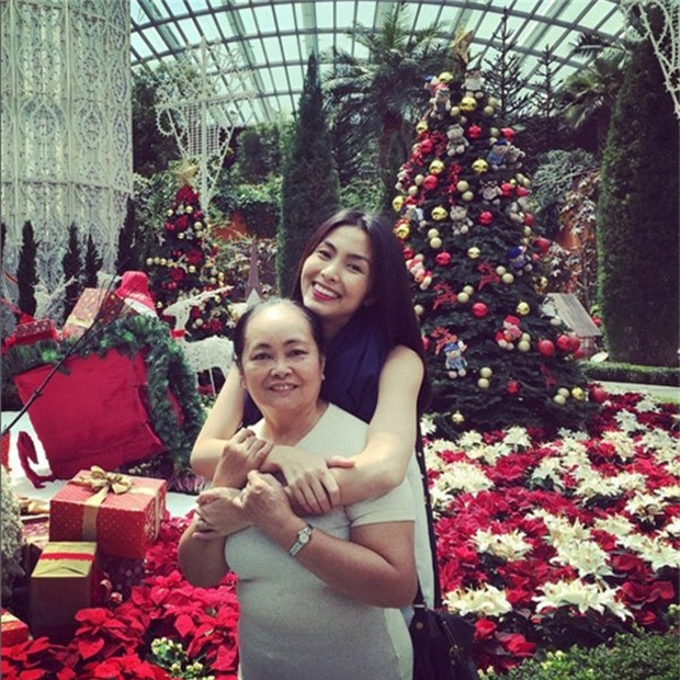 Nữ diễn viên rất hiếm khi công khai hình ảnh của người thân trên mạng xã hội.