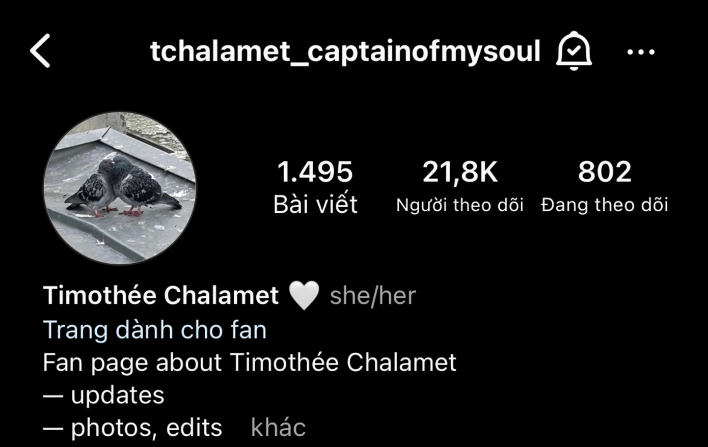 Fanpage của Timothée tuyên bố đóng cửa vì cho rằng thần tượng đang bị lợi dụng hình ảnh. Fanpage của Timothée tuyên bố đóng cửa vì cho rằng thần tượng đang bị lợi dụng hình ảnh.