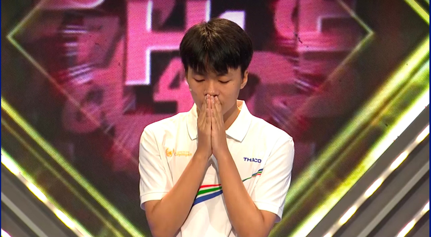 Thành Trung xuất sắc giải đúng từ khóa nhưng thiếu một chút may mắn để giành chiến thắng.