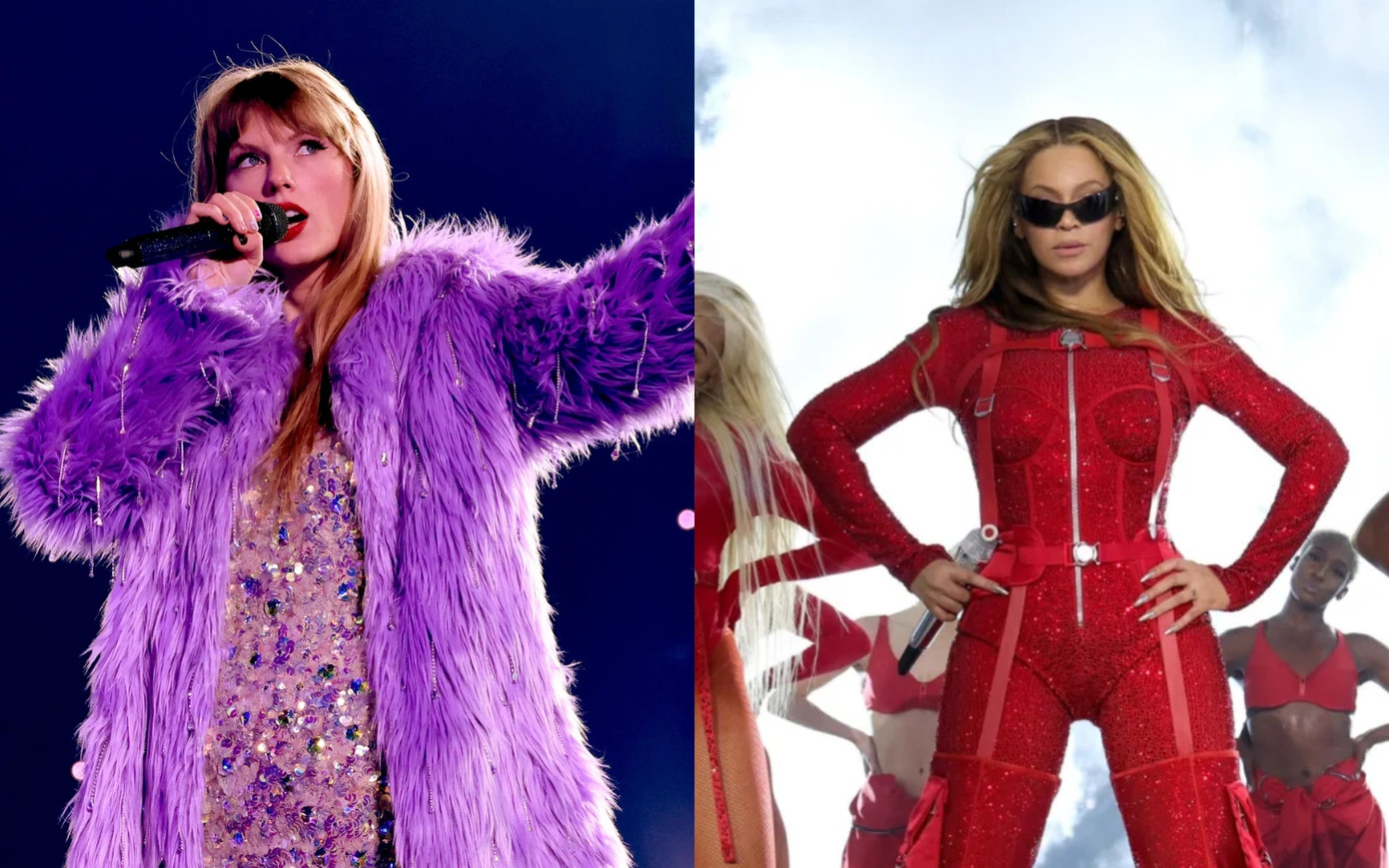 The Eras Tour (Taylor Swift) và Renaissance World Tour (Beyoncé) là 2 chuyến lưu diễn được so sánh nhiều trong thời gian gần đây. The Eras Tour (Taylor Swift) và Renaissance World Tour (Beyoncé) là 2 chuyến lưu diễn được so sánh nhiều trong thời gian gần đây.