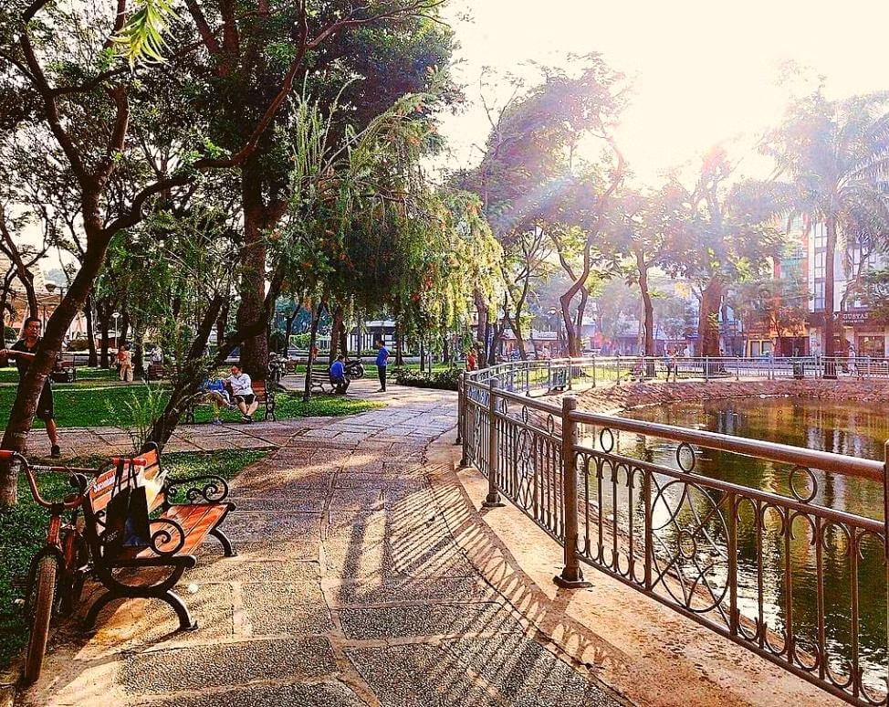 Công viên có những góc khá “chill” dành cho những ngày nghỉ lễ muốn yên bình. (Nguồn: dulich3mien) Công viên có những góc khá “chill” dành cho những ngày nghỉ lễ muốn yên bình. (Nguồn: dulich3mien)