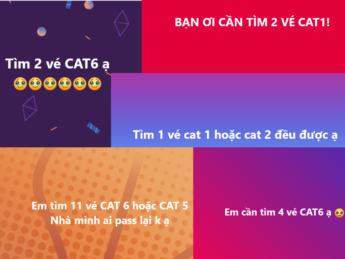 Tình hình kiếm vé &quot;vớt&quot; có vẻ không mấy khả quan khi &quot;cầu&quot; nhiều nhưng chưa thấy &quot;cung&quot;.