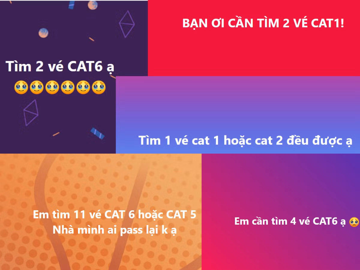 Tình hình kiếm vé "vớt" có vẻ không mấy khả quan khi "cầu" nhiều nhưng chưa thấy "cung".