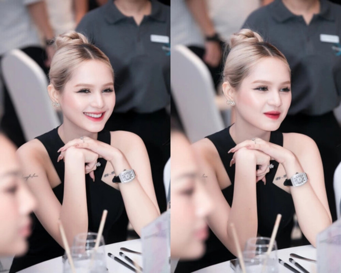 Sắc vóc của cô nàng nhiều lần được đặt lên bàn cân với nhiều người đẹp đình đám. Sắc vóc của cô nàng nhiều lần được đặt lên bàn cân với nhiều người đẹp đình đám.