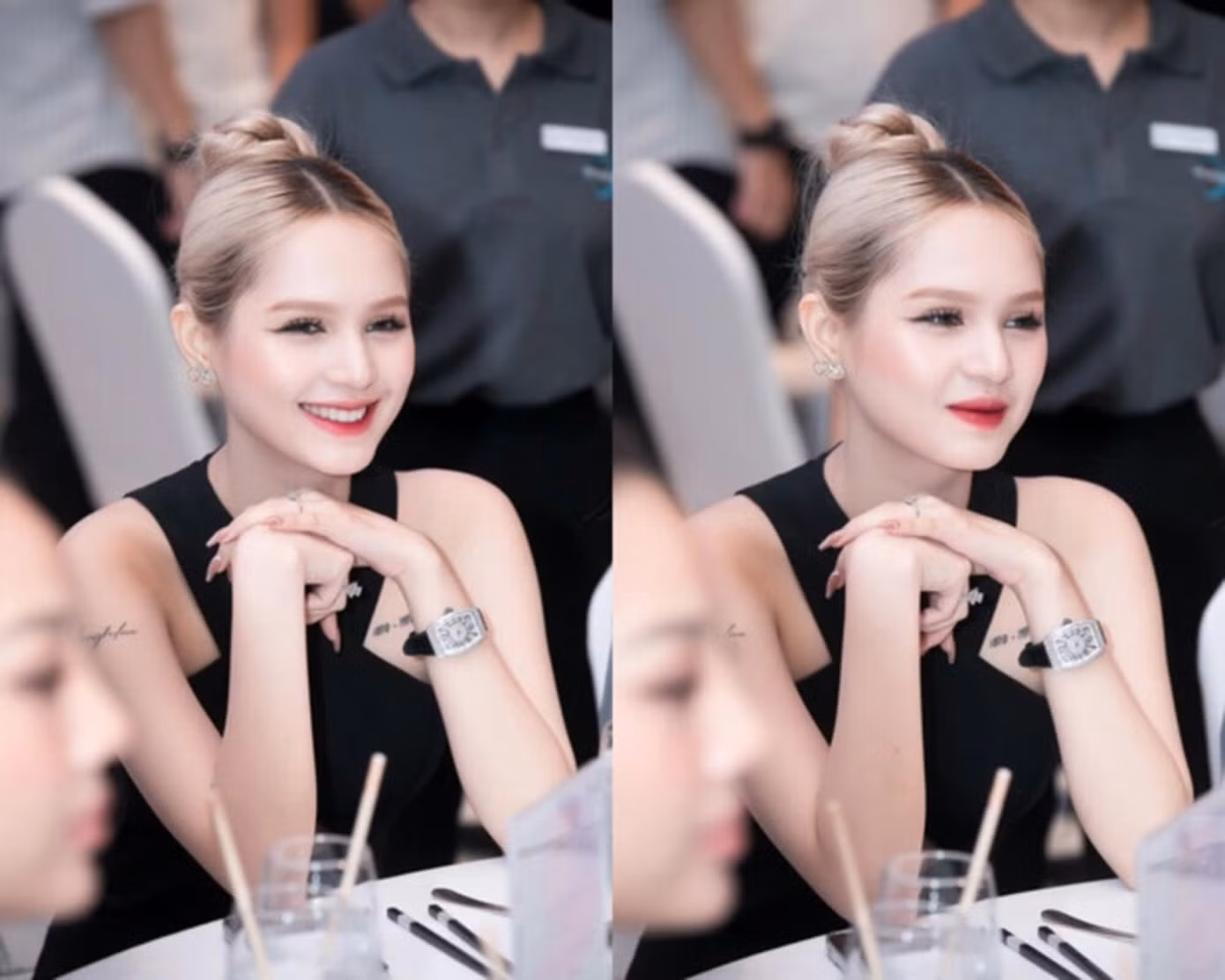 Sắc vóc của cô nàng nhiều lần được đặt lên bàn cân với nhiều người đẹp đình đám.